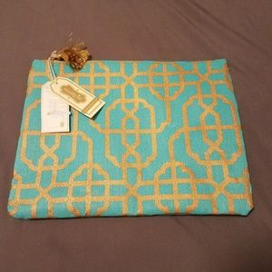 Mud Pie large make up type bag